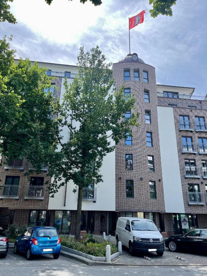 Cls Zentrale City-Wohnung In Hamburg Mit E-Laden Und Tiefgarage, Grosser Balkon, Blick Ueber Hamburg, Parkplatz, Cafe Im Haus, Bushaltestelle Direkt Gegenueber, Flex Check In Экстерьер фото
